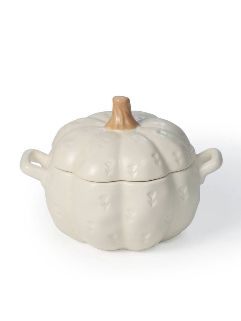 Cream Pumpkin Ceramic Covered Casserole Bakeware - Bullseye’s Playground Target